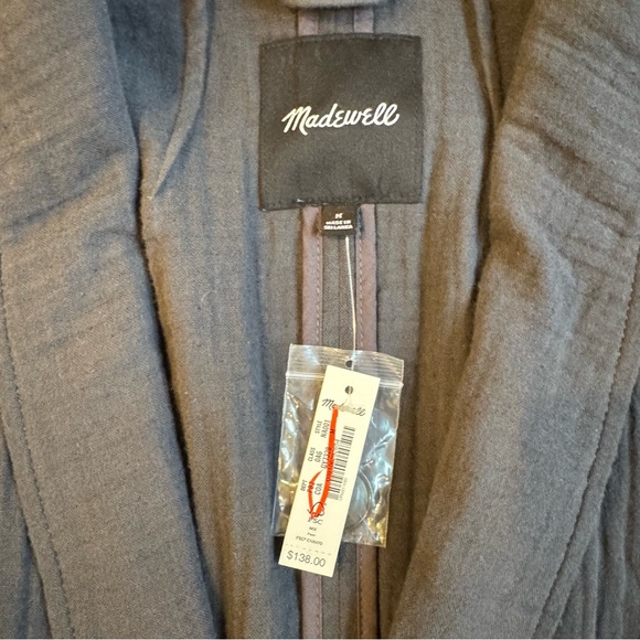 Madewell Lightspun Dorset Blazer- Color Coal. Size Medium‎ - Picture 6 of 13